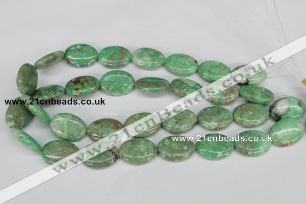 CCO120 15.5 inches 18*25mm oval dyed natural chrysotine beads
