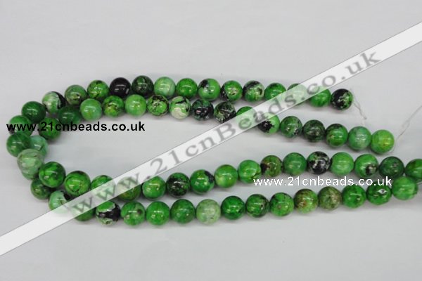 CCO125 15.5 inches 12mm round dyed natural chrysotine beads