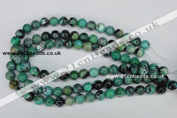 CCO144 15.5 inches 12mm round dyed natural chrysotine beads