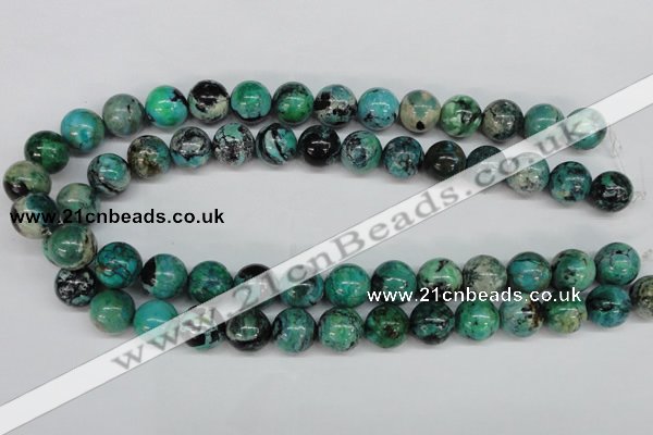 CCO145 15.5 inches 14mm round dyed natural chrysotine beads