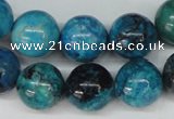 CCO168 15.5 inches 18mm round dyed natural chrysotine beads