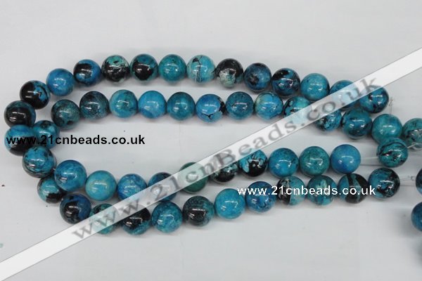 CCO168 15.5 inches 18mm round dyed natural chrysotine beads