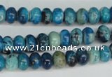 CCO170 15.5 inches 5*8mm rondelle dyed natural chrysotine beads