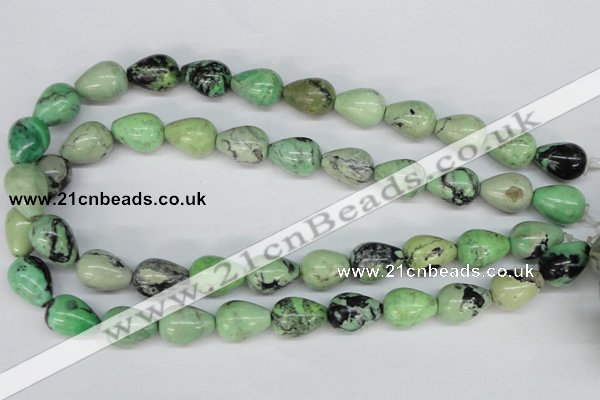 CCO22 15.5 inches 13*18mm teardrop natural chrysotine beads