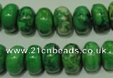 CCO313 15.5 inches 10*14mm rondelle dyed chrysotine beads wholesale