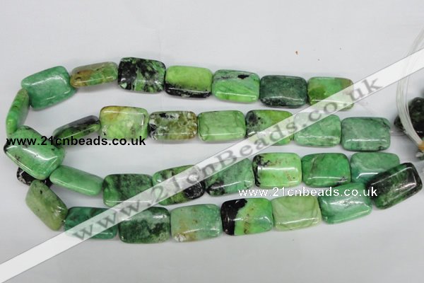 CCO45 15.5 inches 18*25mm rectangle natural chrysotine beads