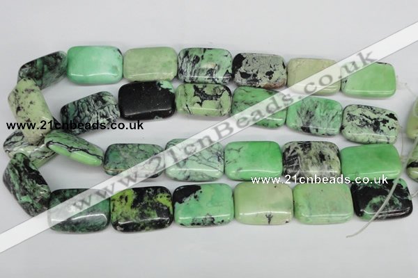 CCO46 15.5 inches 22*30mm rectangle natural chrysotine beads