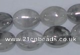 CCQ146 15.5 inches 13*18mm oval cloudy quartz beads wholesale