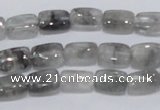 CCQ174 15.5 inches 8*12mm rectangle cloudy quartz beads wholesale