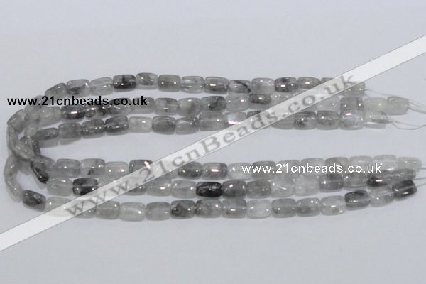 CCQ174 15.5 inches 8*12mm rectangle cloudy quartz beads wholesale