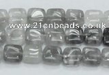 CCQ193 15.5 inches 10*10mm square cloudy quartz beads wholesale