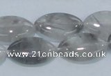 CCQ222 15.5 inches 15*25mm horse eye cloudy quartz beads wholesale