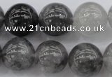 CCQ282 15.5 inches 16mm round cloudy quartz beads wholesale