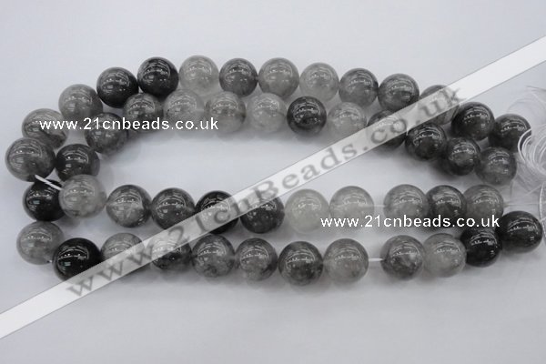 CCQ282 15.5 inches 16mm round cloudy quartz beads wholesale