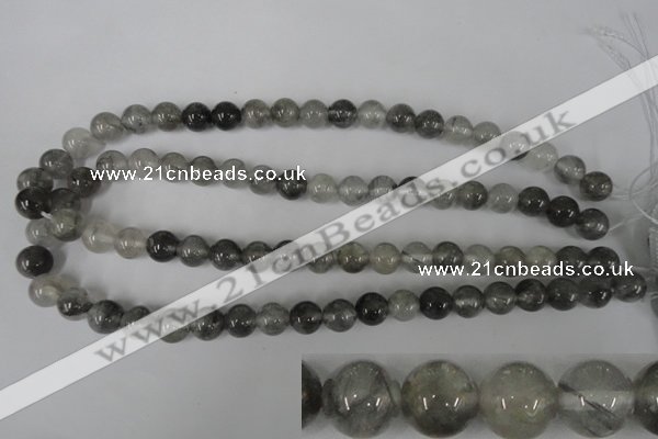 CCQ303 15.5 inches 10mm round cloudy quartz beads wholesale