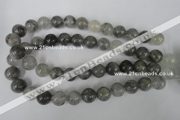 CCQ306 15.5 inches 16mm round cloudy quartz beads wholesale