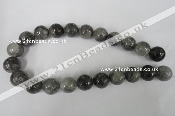 CCQ307 15.5 inches 18mm round cloudy quartz beads wholesale