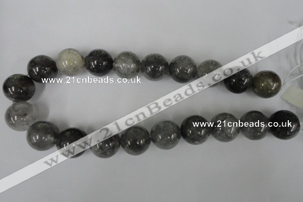 CCQ308 15.5 inches 20mm round cloudy quartz beads wholesale