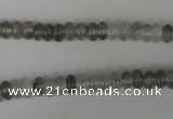 CCQ325 15.5 inches 4*6mm rondelle cloudy quartz beads wholesale