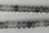 CCQ326 15.5 inches 5*8mm rondelle cloudy quartz beads wholesale