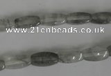 CCQ355 15.5 inches 6*12mm cuboid cloudy quartz beads wholesale