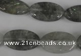 CCQ389 15.5 inches 15*25mm oval cloudy quartz beads wholesale