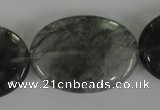 CCQ393 15.5 inches 25*35mm oval cloudy quartz beads wholesale