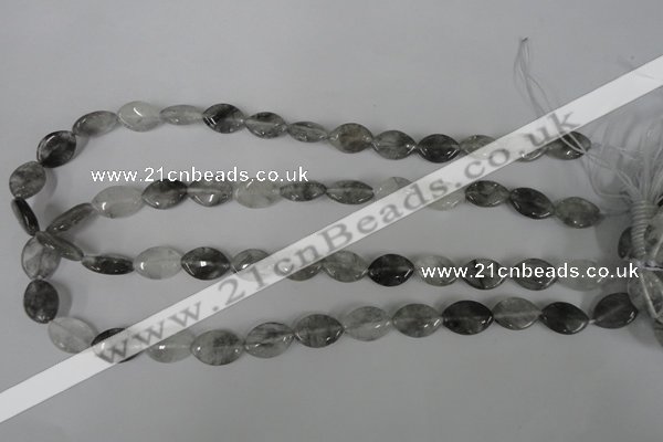 CCQ400 15.5 inches 10*15mm marquise cloudy quartz beads wholesale