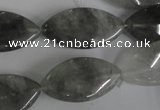 CCQ402 15.5 inches 15*30mm marquise cloudy quartz beads wholesale