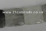 CCQ412 15.5 inches 20*20mm square cloudy quartz beads wholesale