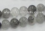 CCQ52 15.5 inches 10mm round cloudy quartz beads wholesale