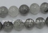 CCQ53 15.5 inches 12mm round cloudy quartz beads wholesale