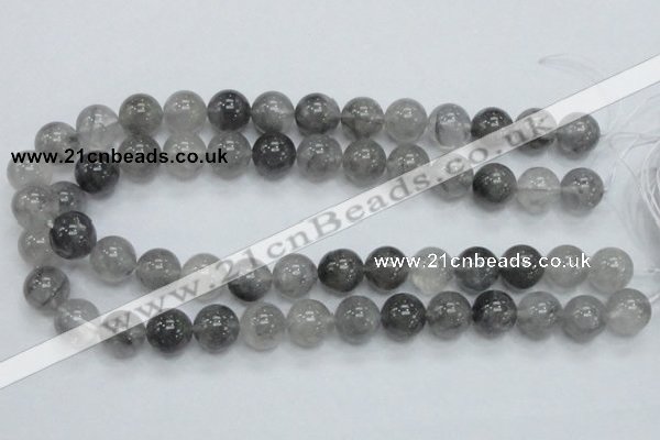 CCQ54 15.5 inches 14mm round cloudy quartz beads wholesale