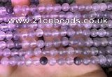 CCQ588 15.5 inches 4mm round cloudy quartz beads wholesale