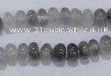 CCQ67 15.5 inches 5*8mm rondelle cloudy quartz beads wholesale