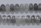 CCQ68 15.5 inches 6*10mm rondelle cloudy quartz beads wholesale