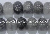 CCQ71 15.5 inches 12*16mm rondelle cloudy quartz beads wholesale