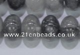 CCQ72 15.5 inches 13*18mm rondelle cloudy quartz beads wholesale