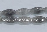 CCQ81 15.5 inches 8*16mm rice cloudy quartz beads wholesale