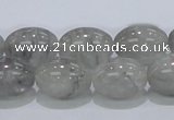 CCQ82 15.5 inches 13*18mm rice cloudy quartz beads wholesale