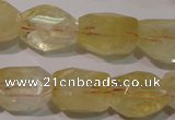 CCR215 15.5 inches 15*20mm faceted nuggets natural citrine beads