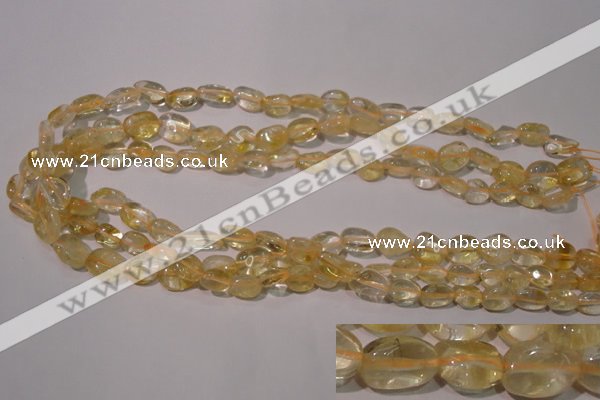 CCR217 15.5 inches 9*12mm nuggets natural citrine gemstone beads