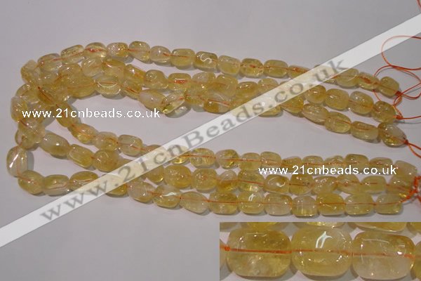 CCR218 15.5 inches 9*13mm nuggets natural citrine gemstone beads