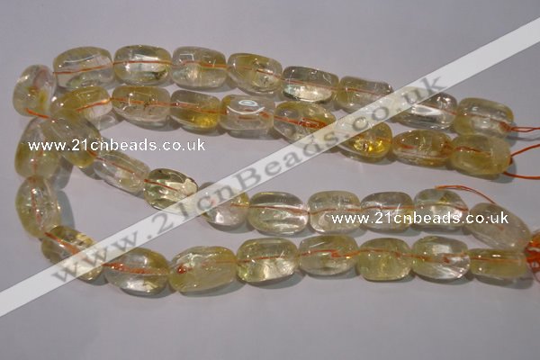 CCR220 15.5 inches 14*23mm nuggets natural citrine gemstone beads