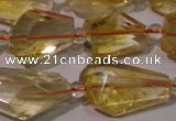 CCR222 15.5 inches 10*14mm – 12*16mm faceted nuggets natural citrine beads