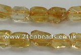 CCR235 15.5 inches 7*9mm nuggets natural citrine gemstone beads