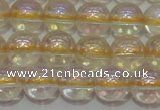 CCR301 15.5 inches 6mm round AB-color natural citrine beads