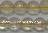 CCR302 15.5 inches 8mm round AB-color natural citrine beads