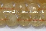 CCR341 15.5 inches 8mmm faceted round citrine beads wholesale