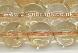 CCR347 15.5 inches 10mm round natural citrine beads wholesale